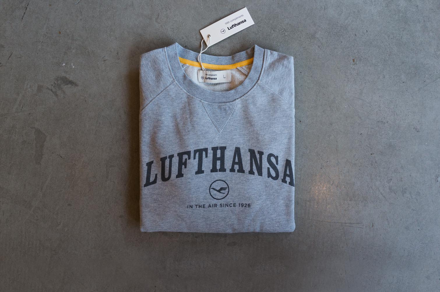 Lufthansa giveaway sweatshirt